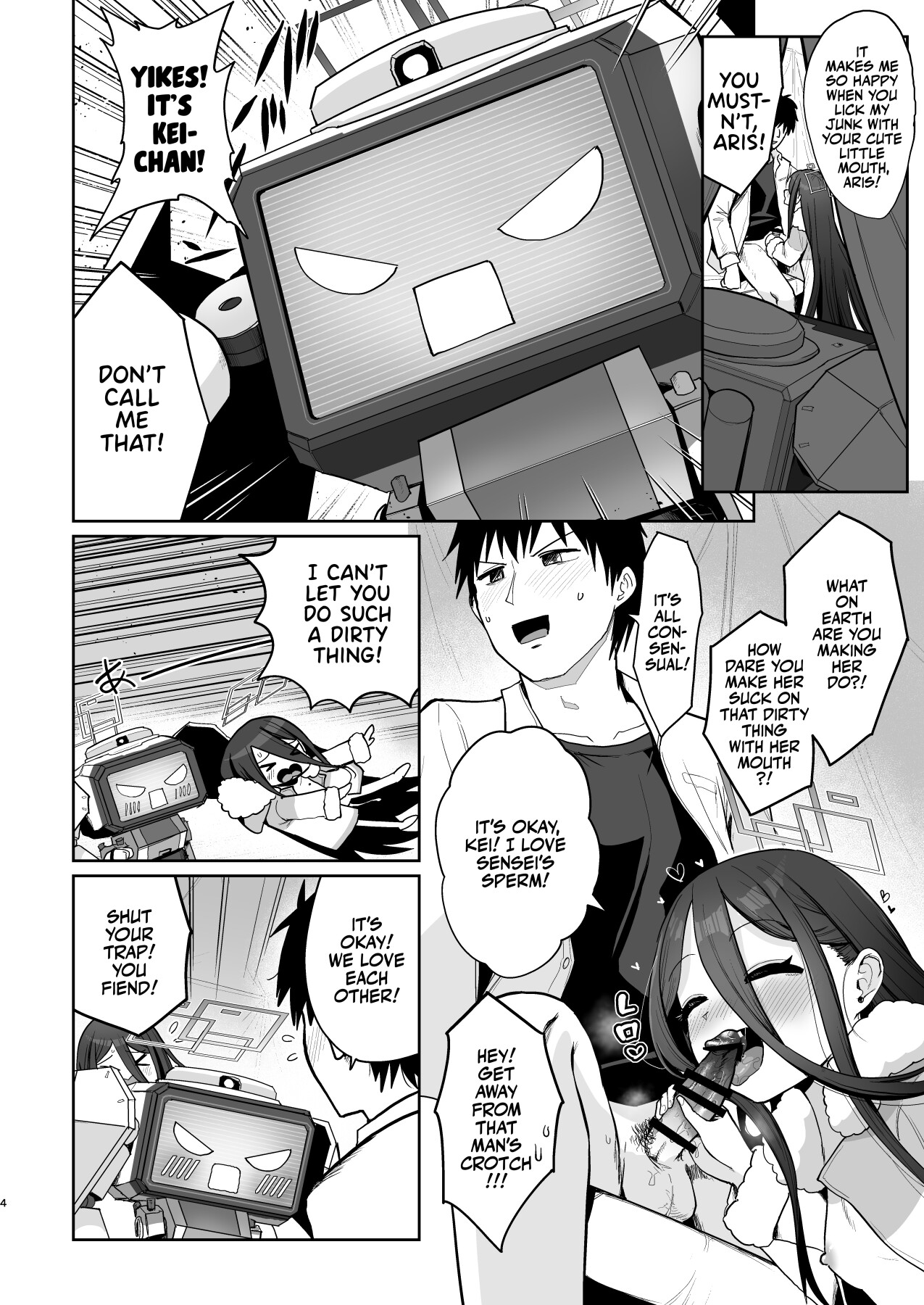 Hentai Manga Comic-Clanker Sex with Aris and Kei!-Read-3